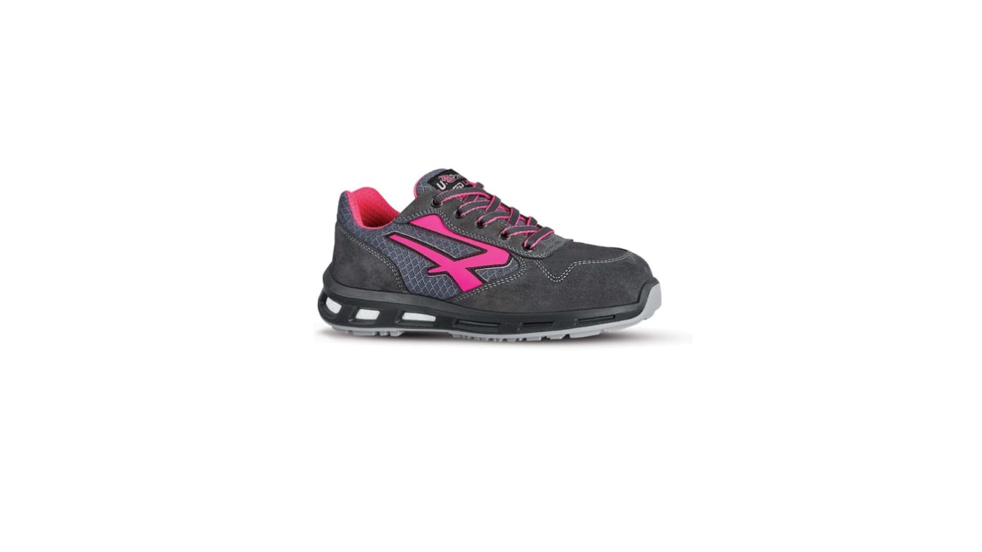 U Group Red Lion Women's Grey, Pink Aluminium Toe Capped Safety Shoes, UK 6.5, EU 40