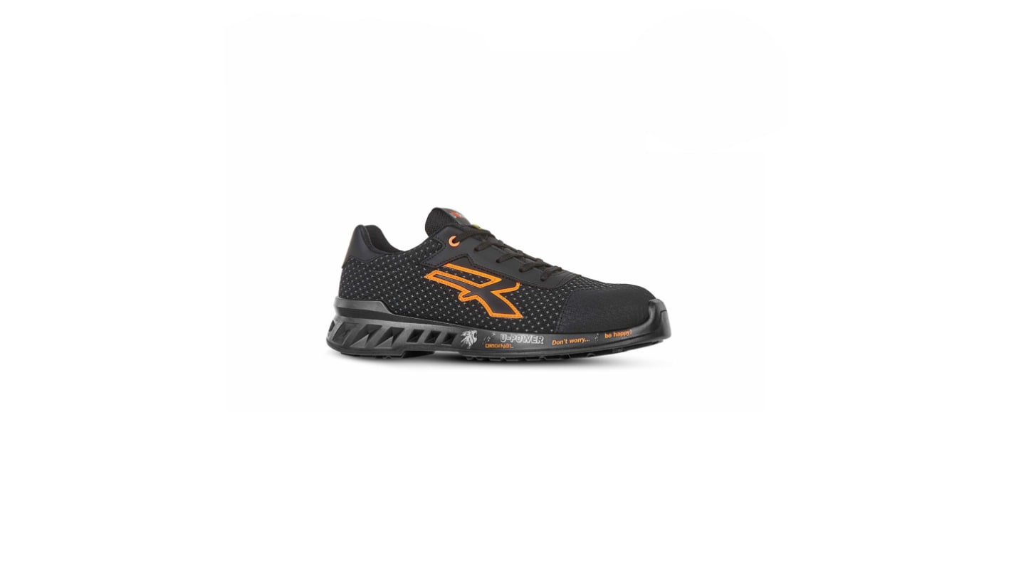 Zapatos de seguridad Unisex U Group de color Negro, naranja, talla 35, S3 SRC