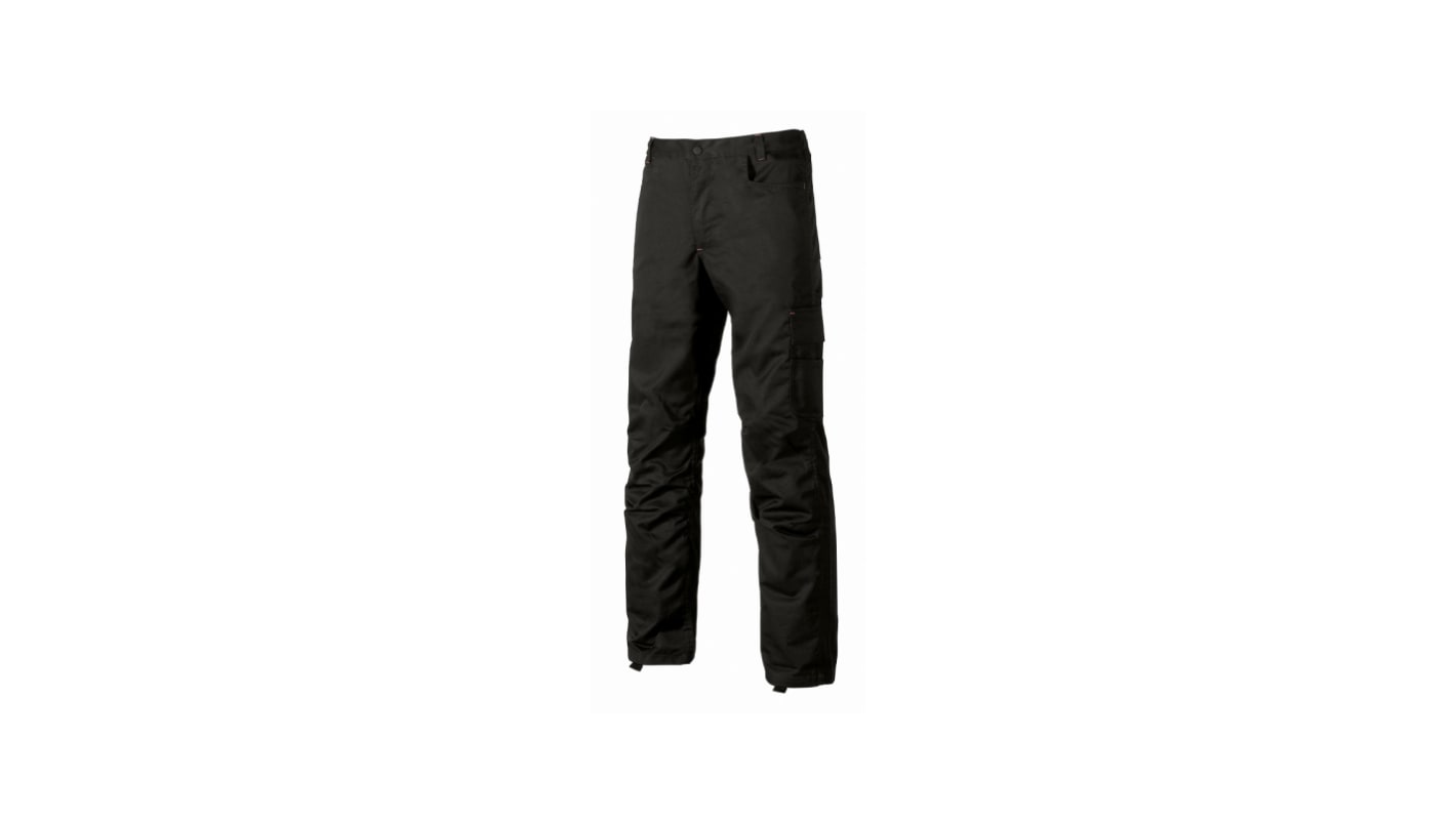 Pantaloni Nero 35% cotone, 65% poliestere per Unisex Traspirante Smart 31-32poll 78-82cm