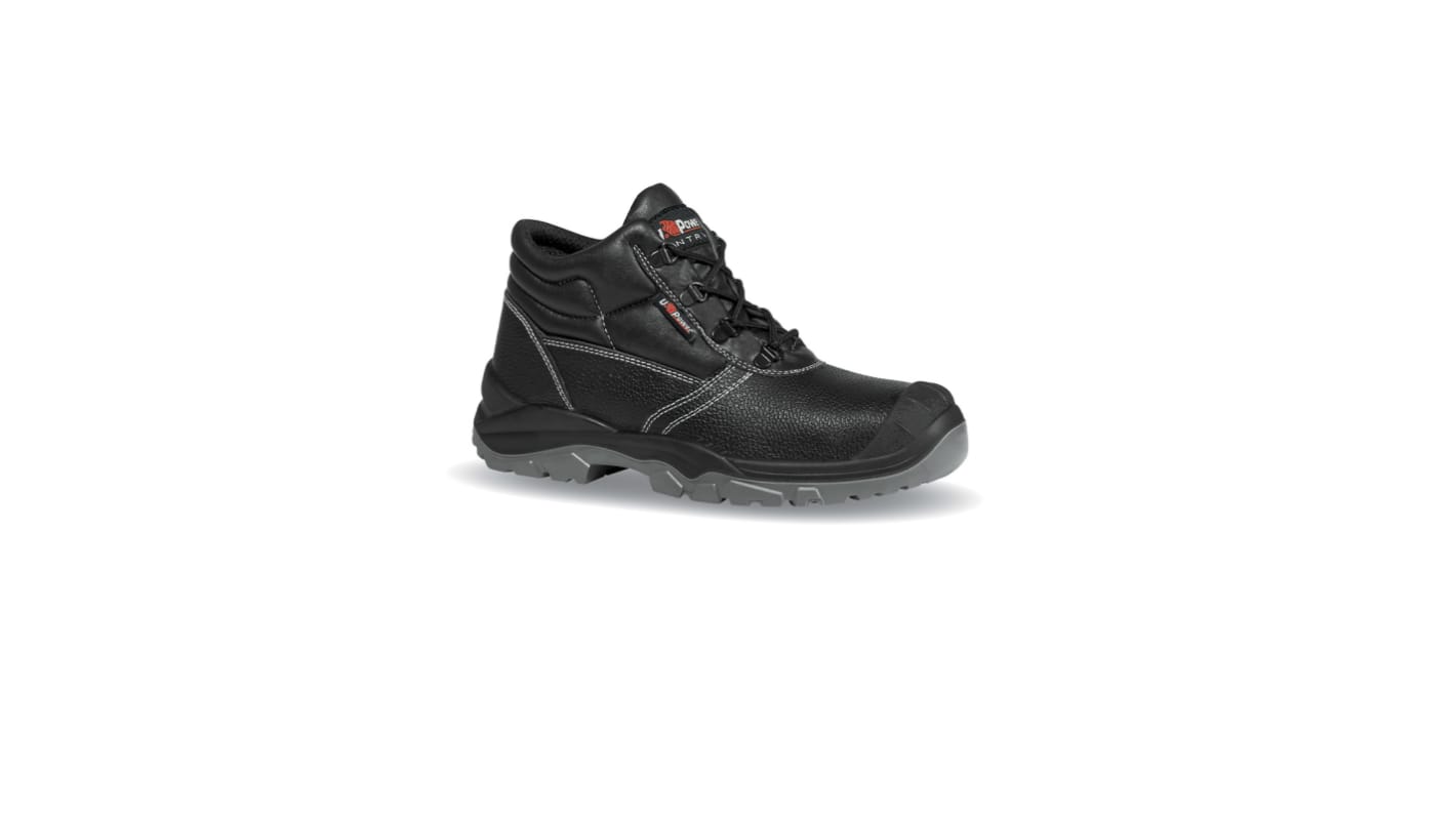 U Group Entry Unisex Black Stainless Steel  Toe Capped Safety Shoes, UK 3, EU 36