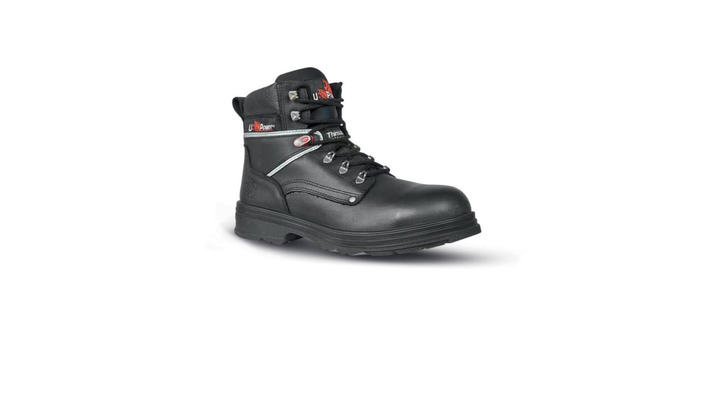 U Group Concept M Herren Knöchel-Sicherheitsstiefel Schwarz, mit Zehen-Schutzkappe, Größe 39 / UK 6, EN20345 S3