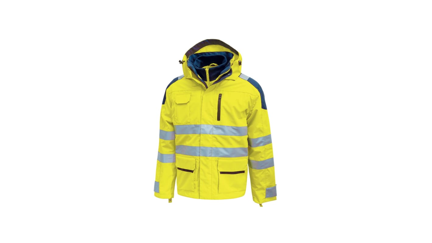 U Group Hi - Light Unisex Parka, wasserdicht Gelb, Größe 3XL