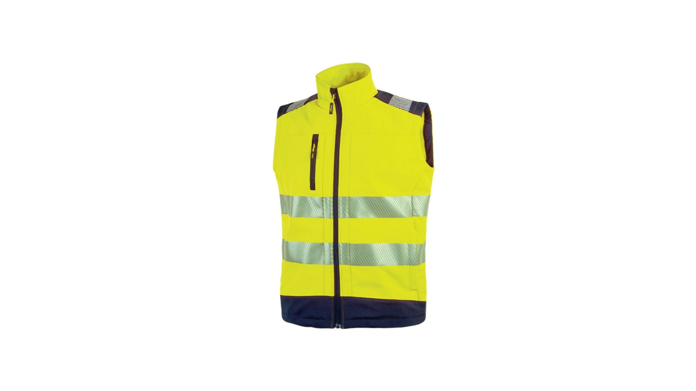 U Group Hi - Light Yellow Unisex Hi Vis Jacket, XL