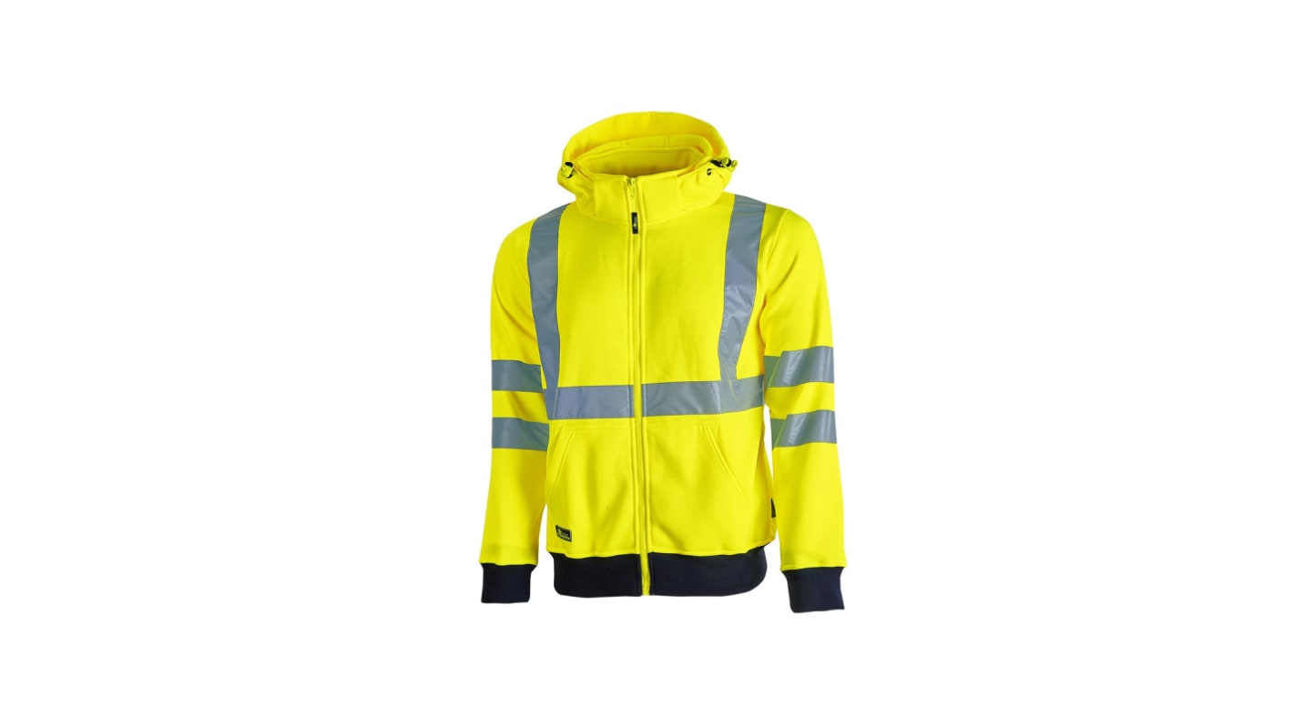 U Group Hi - Light Yellow 100% Polyester Hi Vis Jacket L