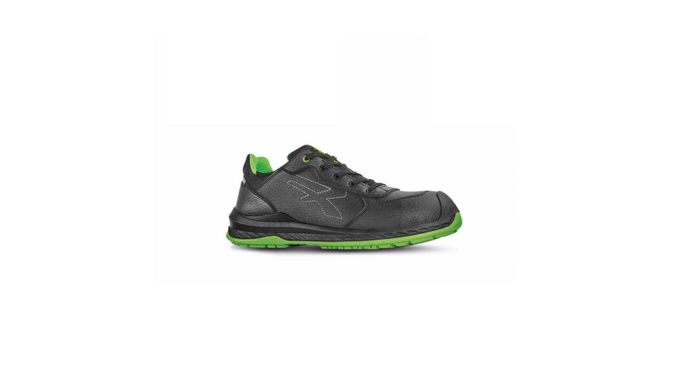 Zapatos de seguridad Unisex U Group de color Negro, Verde, talla 43, S3 SRC