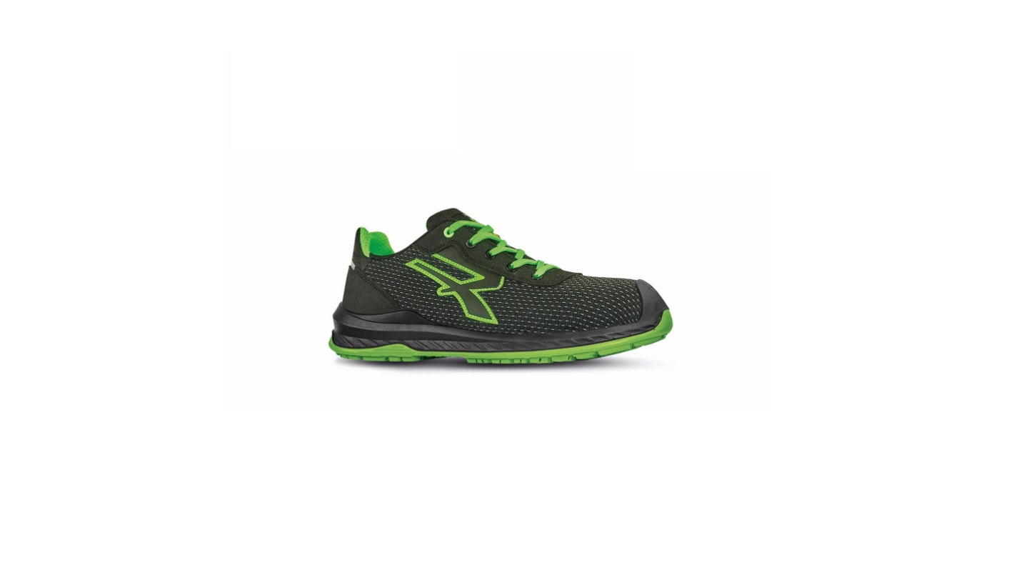 Zapatos de seguridad Unisex U Group de color Negro/verde, talla 36, S3 SRC