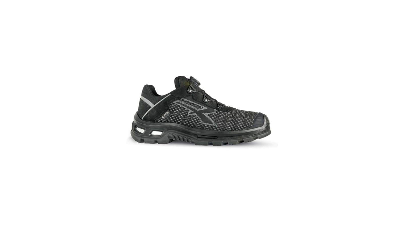 U Group Gore - Tex, Red Over Men's Black Aluminium Toe Capped Safety Shoes, UK 6, EU 39