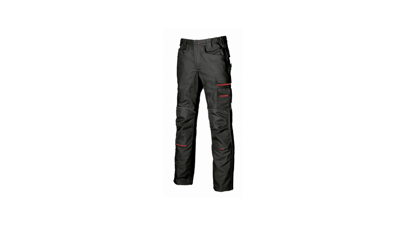 U Group Don't worry Black 40% Polyester, 60% Cotton Durable Trousers 37-39in, 94-98cm Waist