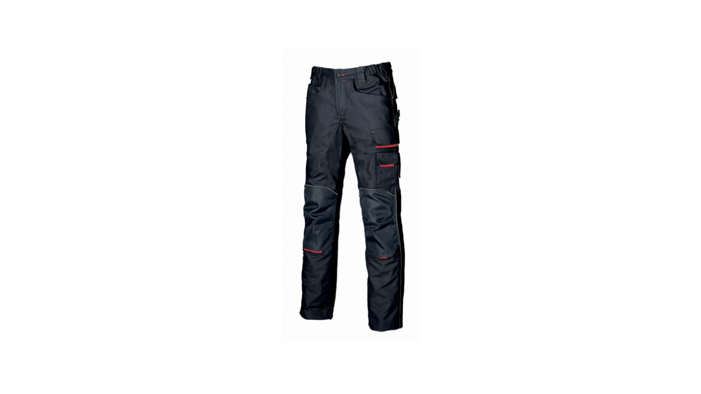 U Group Don't worry Blue 40% Polyester, 60% Cotton Durable Trousers 46-50in, 117-123cm Waist