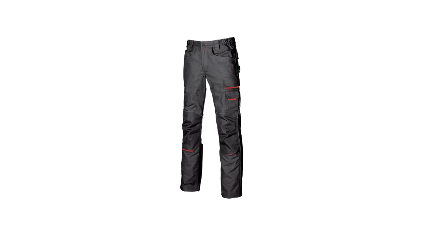 U Group Don't worry Grey 40% Polyester, 60% Cotton Durable Trousers 34-35in, 86-90cm Waist