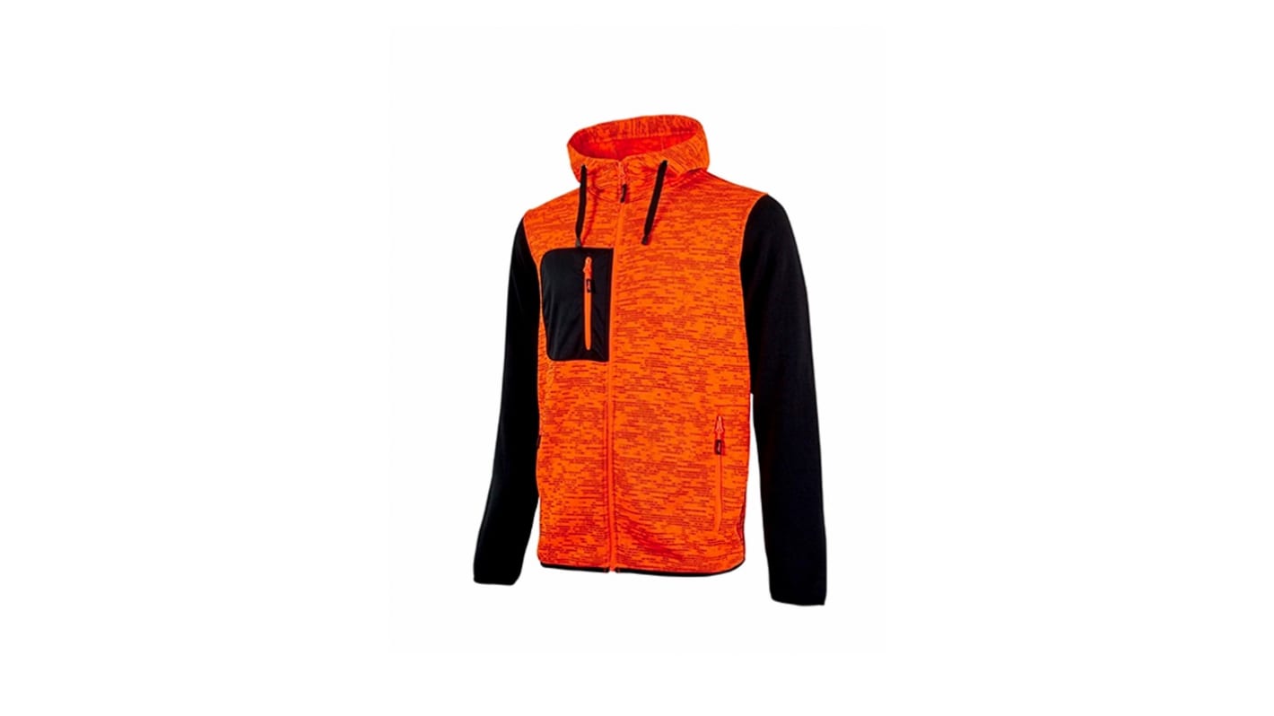 U Group Enjoy Orange 100% Polyester Fleece Jacket XXL