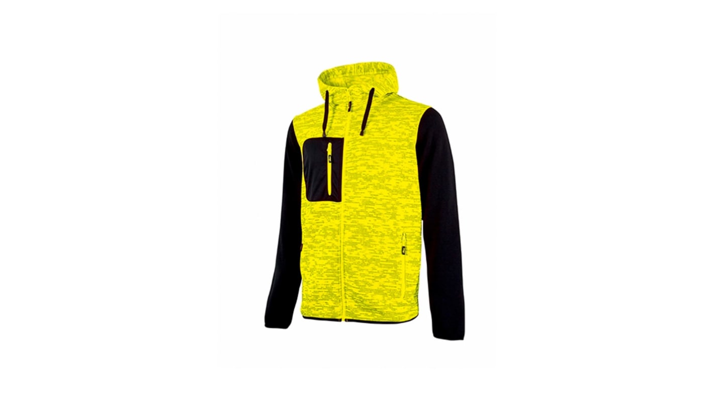 U Group Enjoy Yellow 100% Polyester Fleece Jacket M