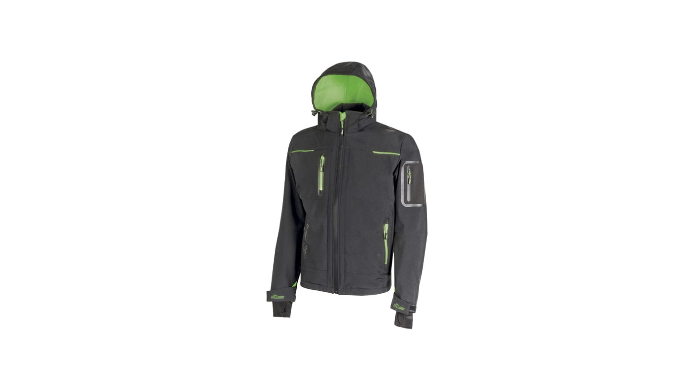 U Group FUTURE Unisex Kapuzenjacke Asphalt-Grau-Grün, Größe 5XL