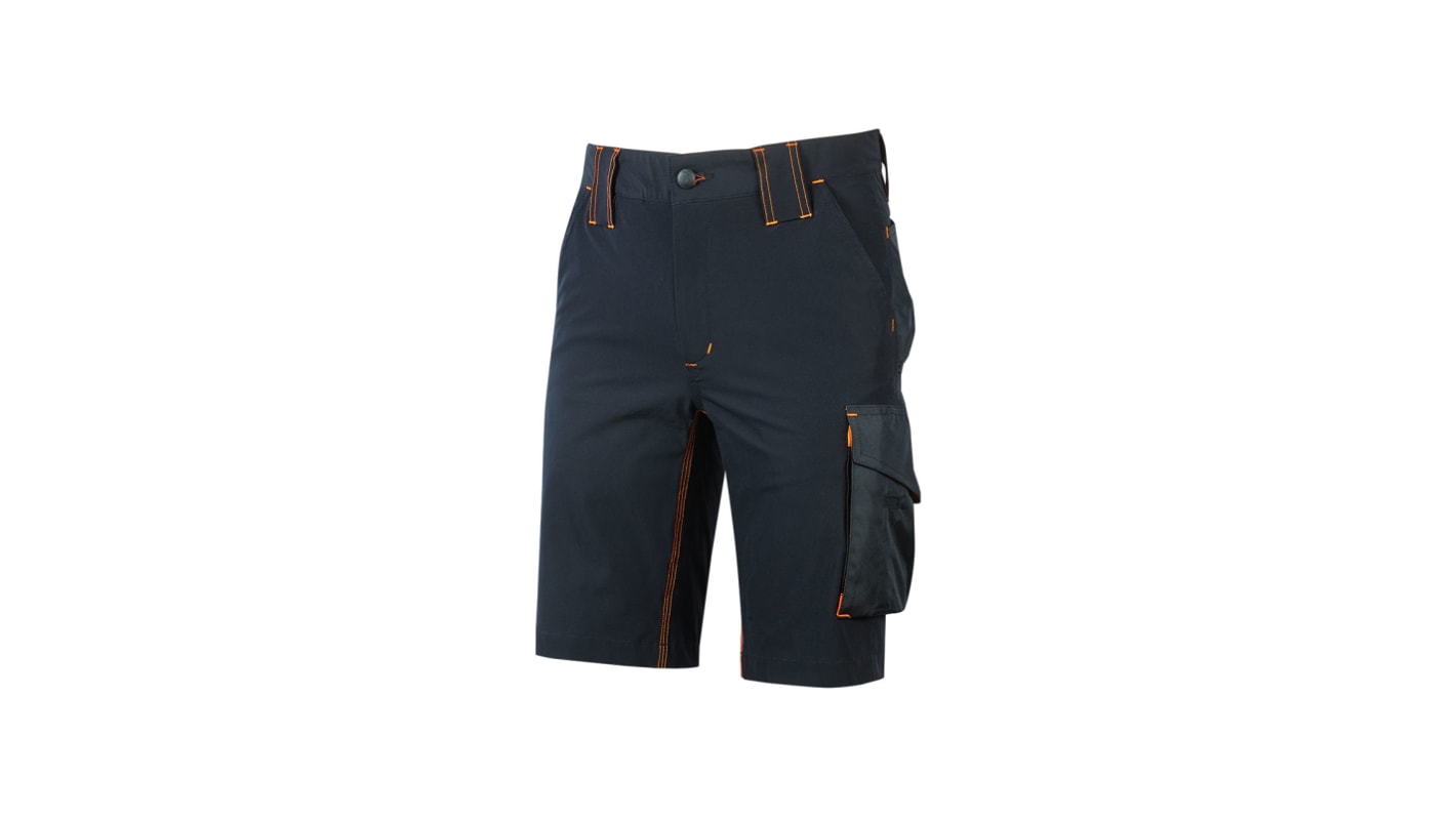 Pantalones cortos de trabajo Unisex U Group de 14 % Spandex, 86 % nylon de color Azul