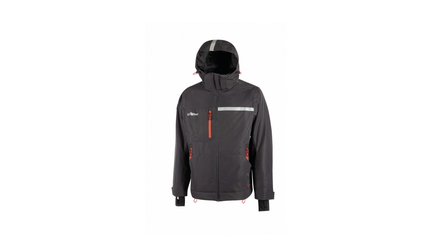 Chaqueta con capucha, 5XL, Gris, Ligero, A prueba de viento U-Supremacy