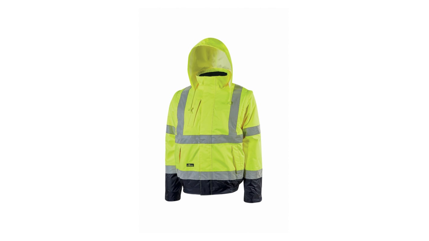 U Group Hi - Light Yellow Unisex Hi Vis Bomber Jacket, XXL