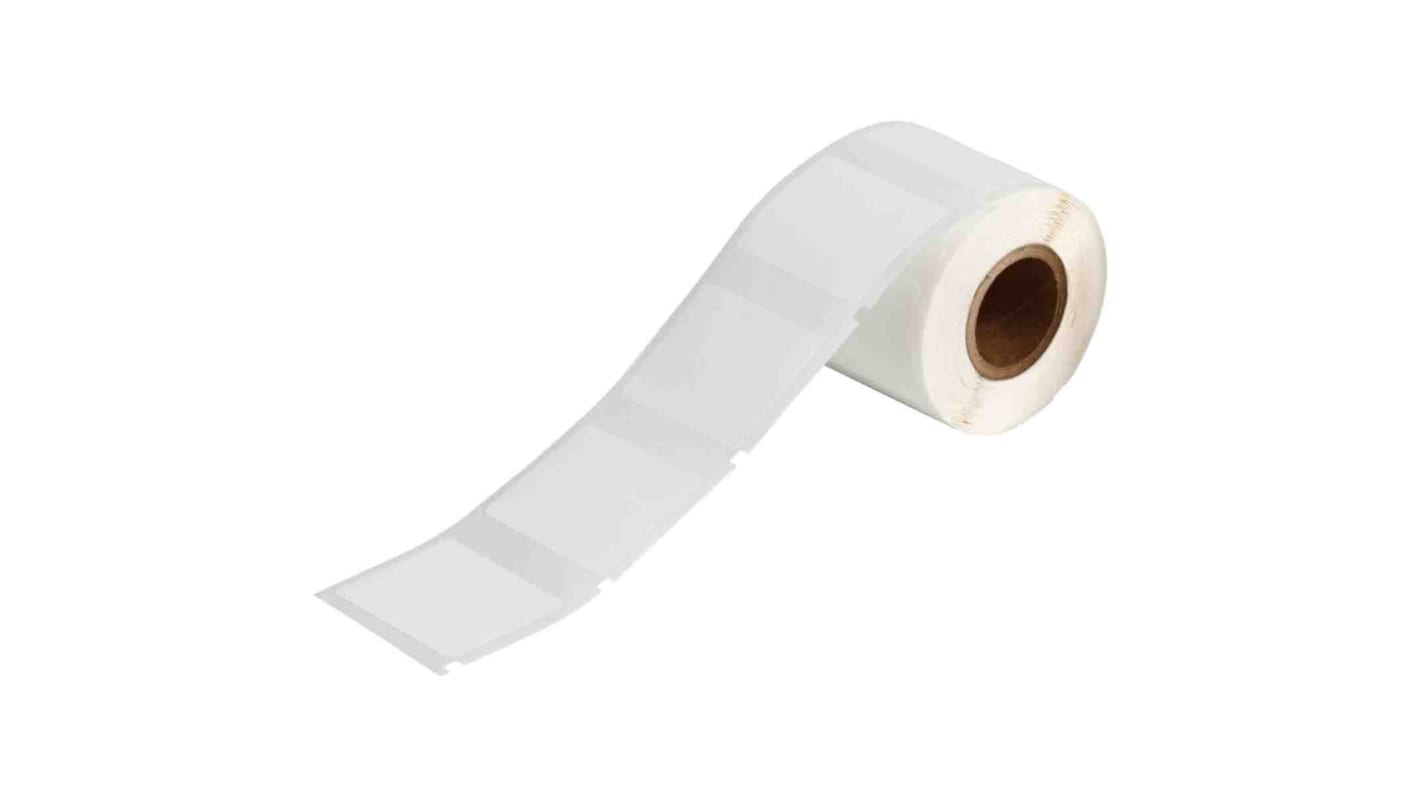 Brady R5000 White Label Roll, 38.1mm Width, 31.75mm Height, 250Per Roll Qty