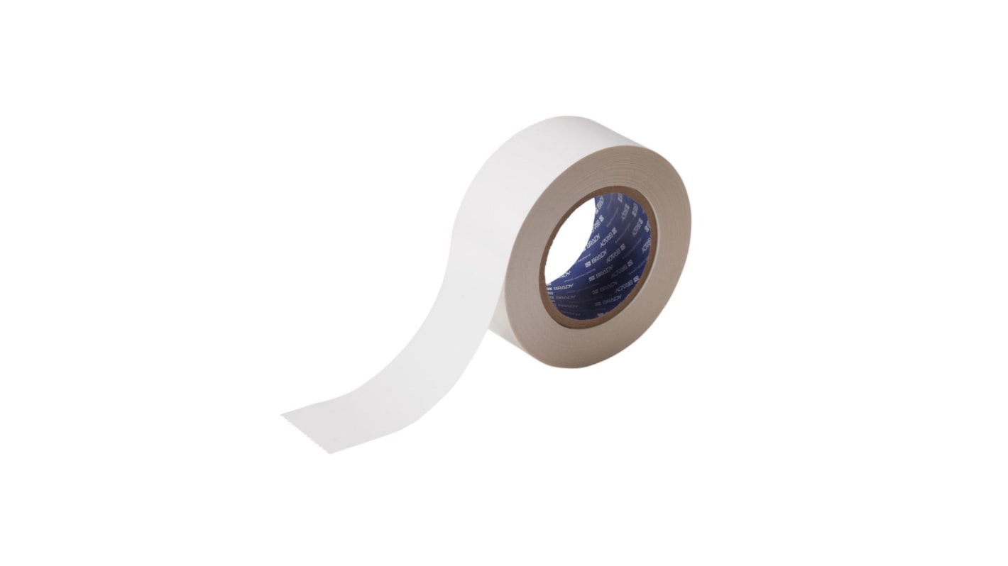 Brady White Rubber 30.48m Floor Tape, 0.2mm Thickness