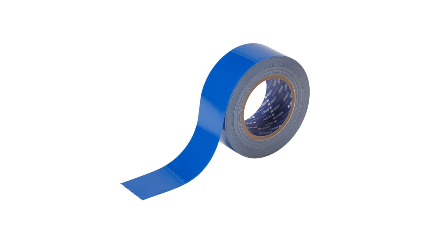 Brady Blue Rubber 30.48m Floor Tape, 0.2mm Thickness