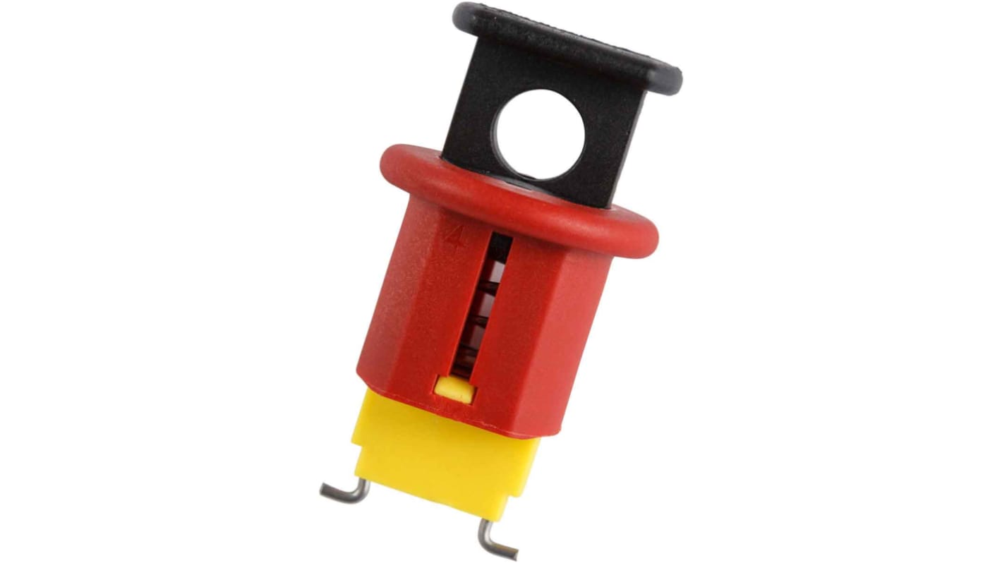 Brady Black, Red 1-Lock Nylon Circuit Breaker Lockout, 7.14mm Shackle