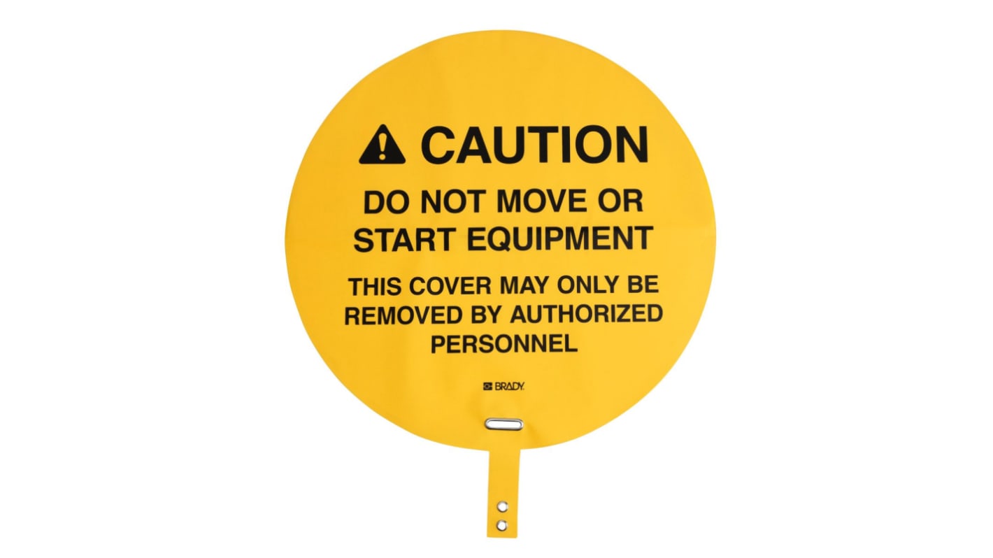 Brady Self-Adhesive Fork Lift Hazard Hazard Warning Sign (English)