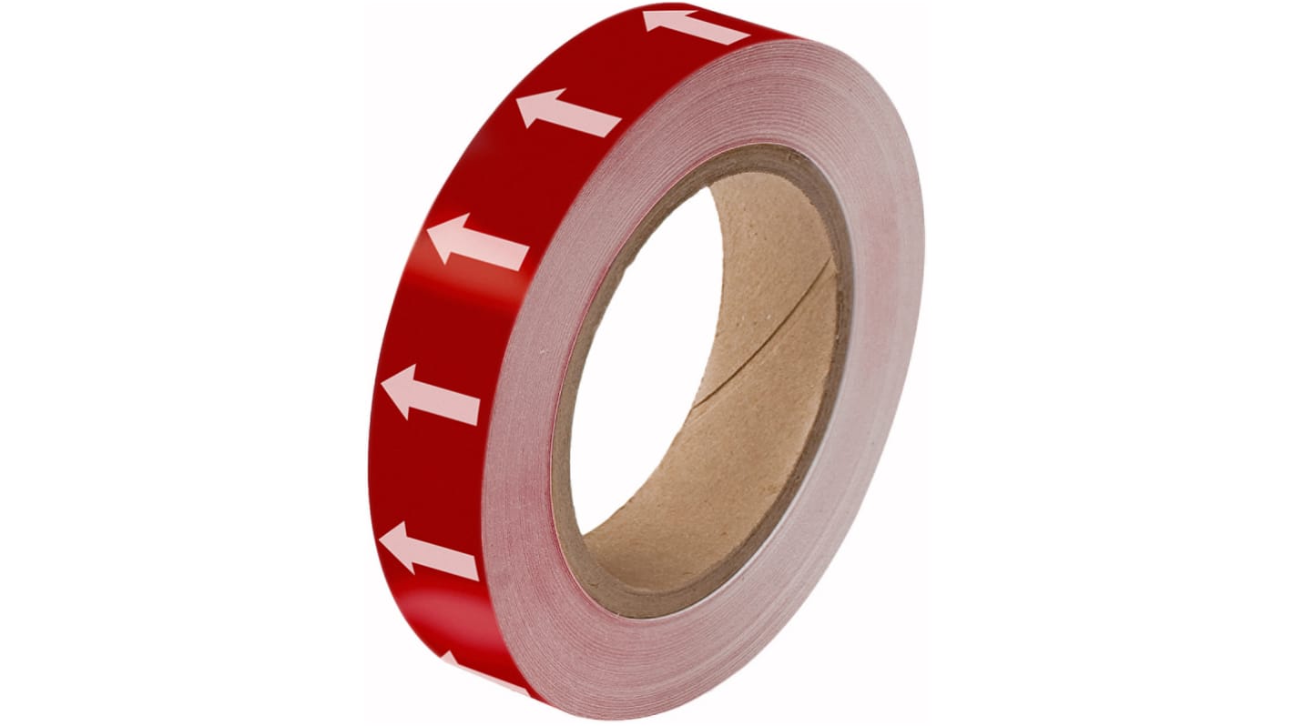 Brady Red, White High Visibility Tape 25.00mm x 33.00m