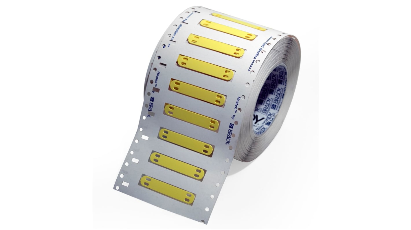 620336 | Brady Heatex Cable Tie Cable Label, Yellow, for Cable ...