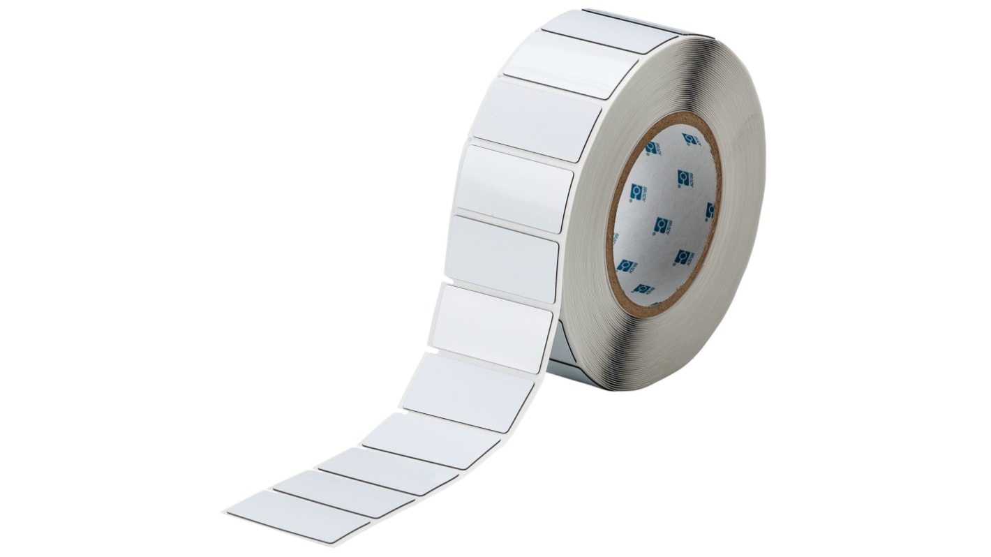 Rotolo di etichette adesive Brady L. 60mm x H. 30mm, conf da 750Per rotolo, col. Bianco