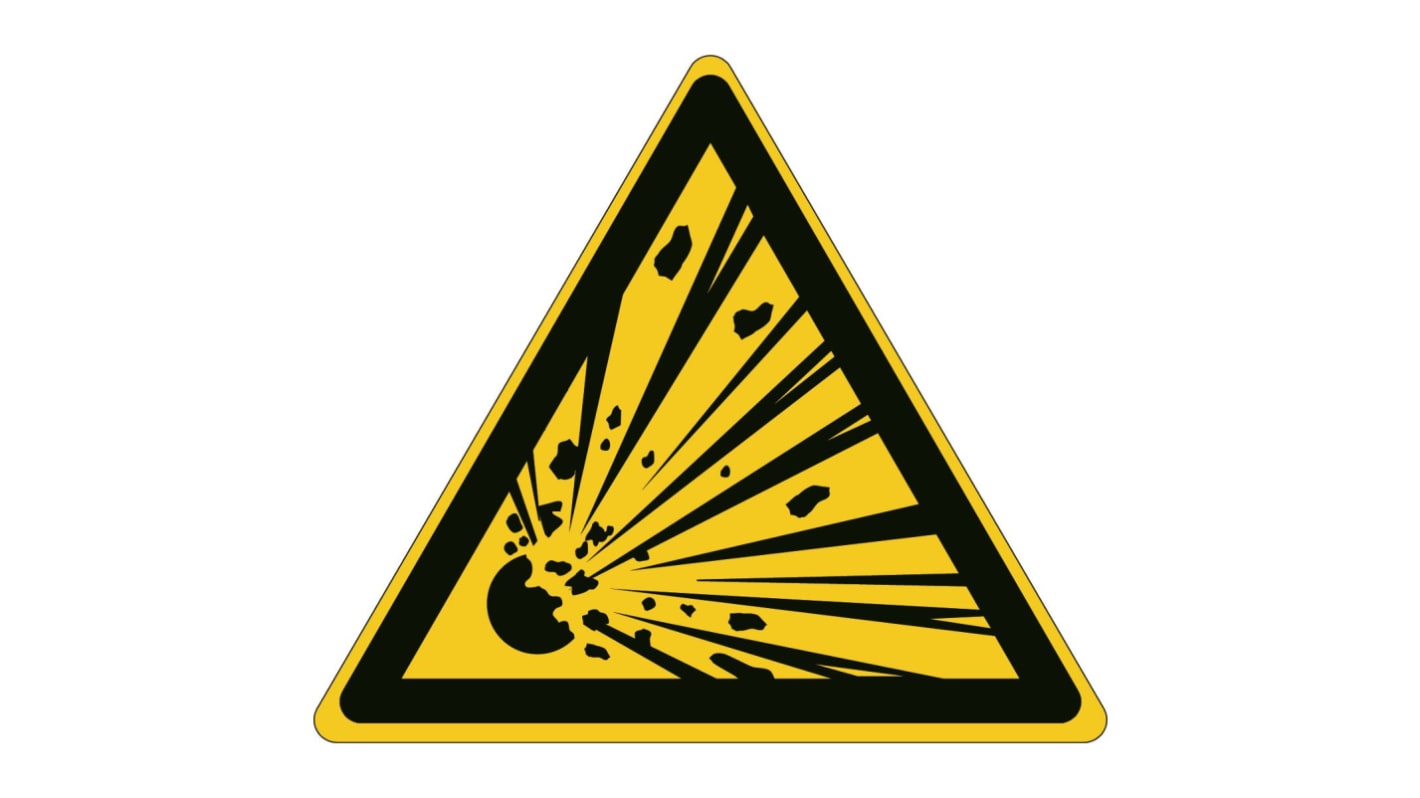 Brady Self-Adhesive Hazardous Substances Hazard Warning Sign