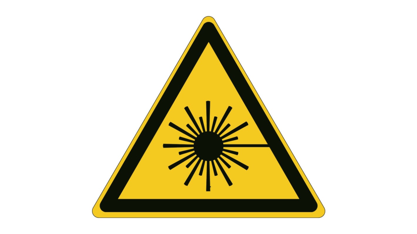 Brady Gefahren-Warnschild selbstklebend 'Warnung Laserstrahl', 173 mm