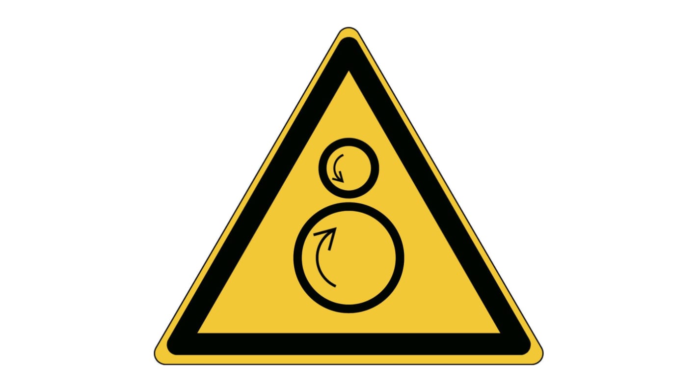 Brady Self-Adhesive Machinery Hazard Hazard Warning Sign