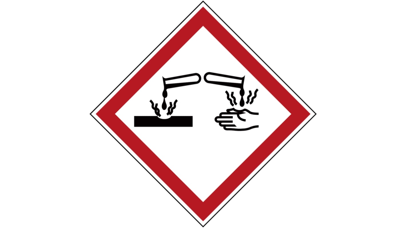 Polyester Fire Safety Label, None With Pictogram Only Text Self-Adhesive