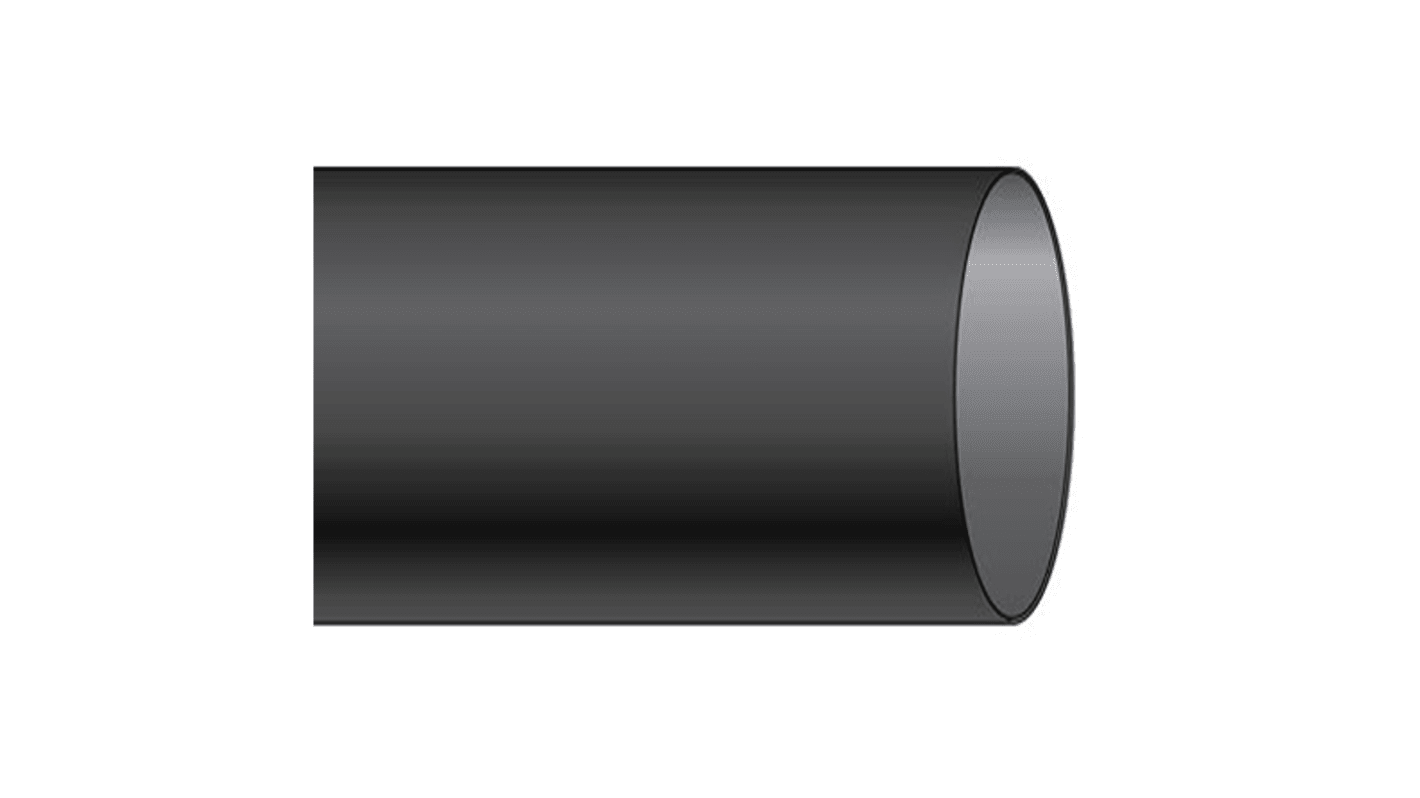 Alpha Wire FIT Shrink Tubing Wärmeschrumpfschlauch Schwarz, Ø 6.35mm Schrumpfrate 2:1, Länge 7.62m