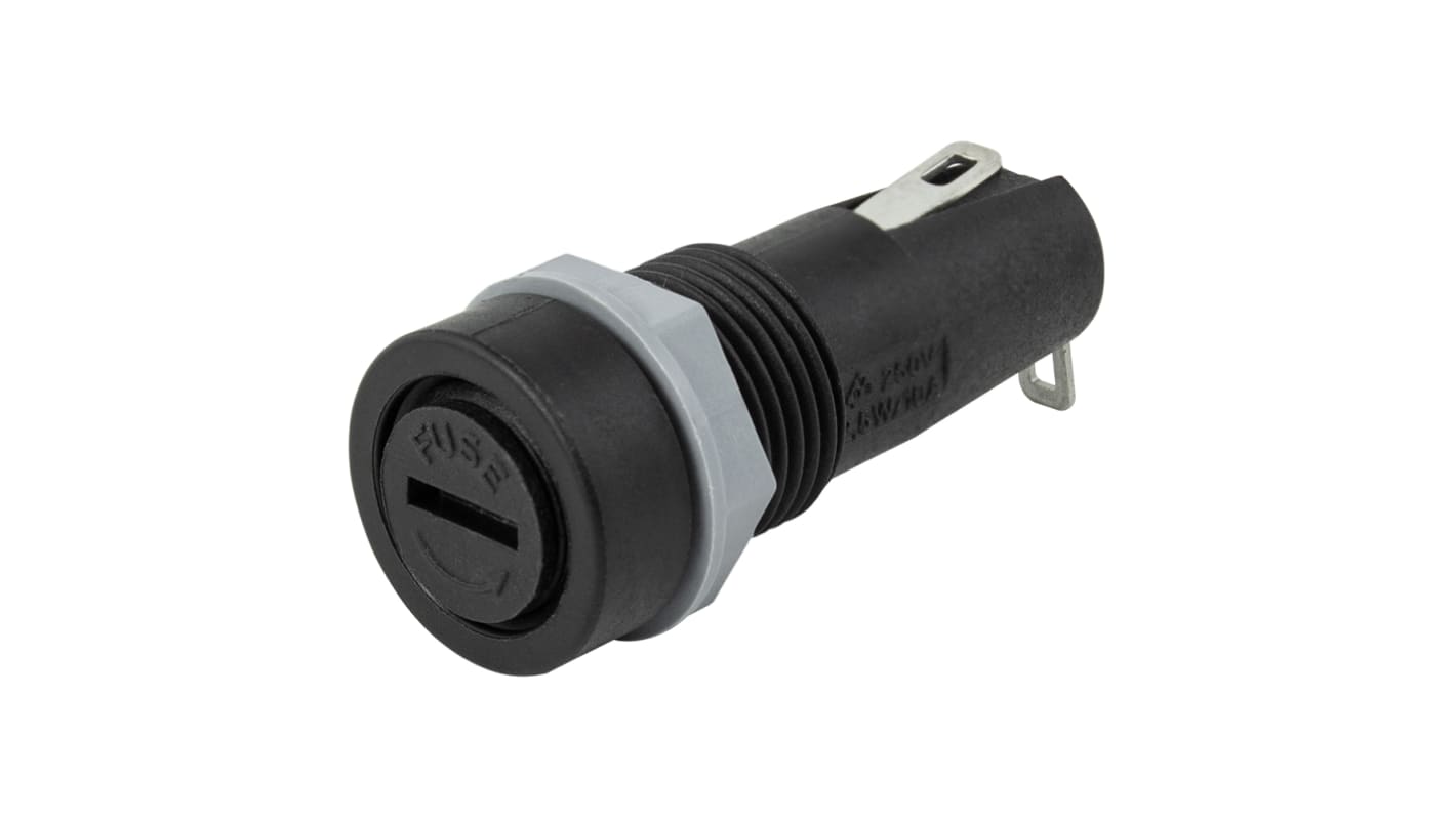 RS PRO Sicherungshalter für 5 x 20mm Sicherungen 10A 250V ac 1-polig