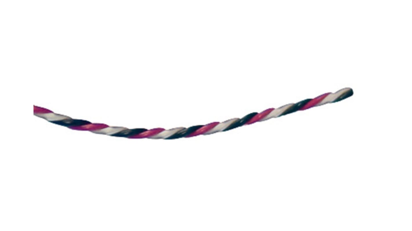 Alpha Wire Alpha Essentials Communication & Control Control Cable, 3 Cores, 0.05 mm², Unscreened, 1000ft, Multicoloured