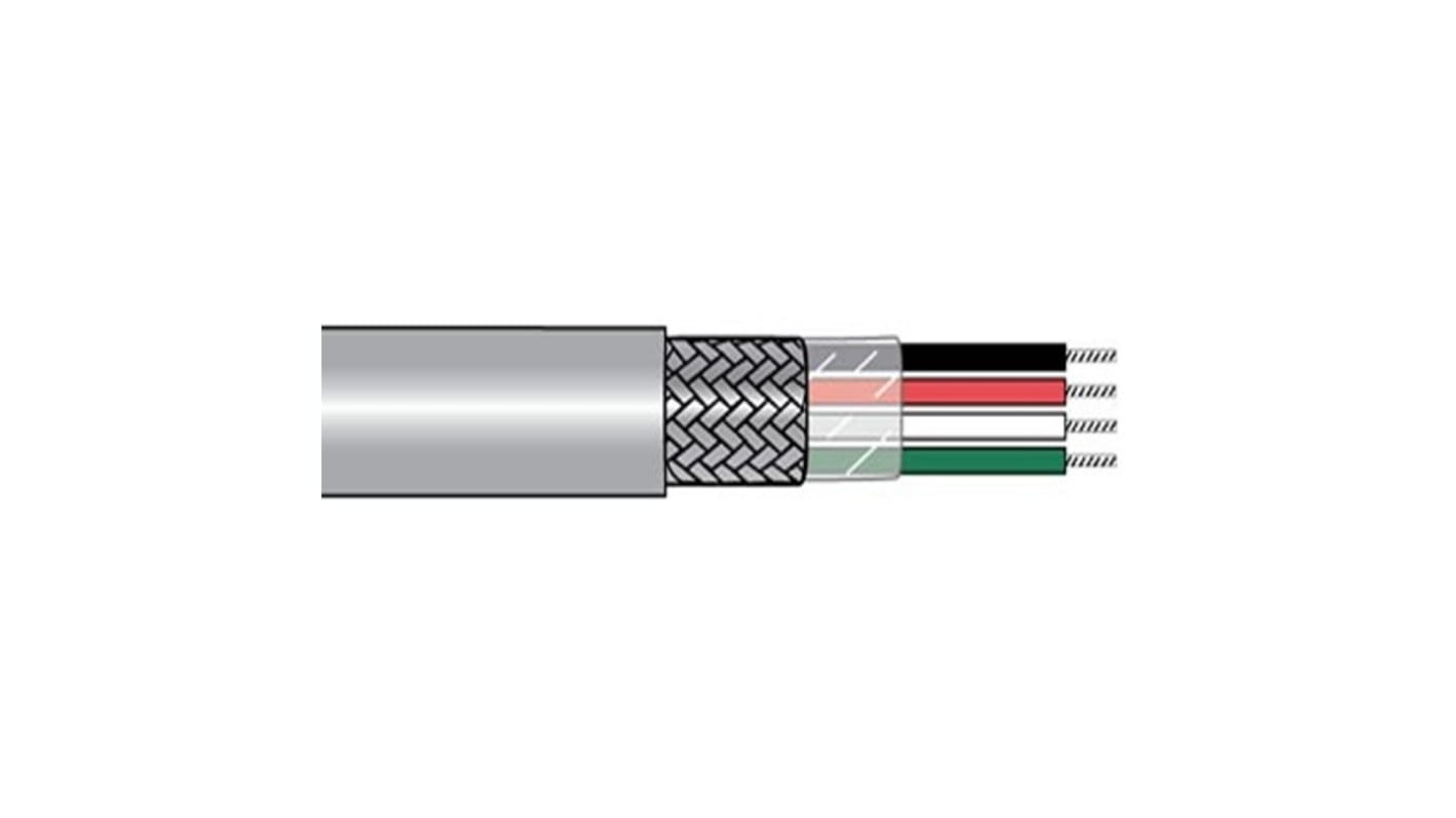 Cable de control apantallado Alpha Wire Alpha Essentials Communication & Control de 2 núcleos, 0,34 mm², long. 100pies,