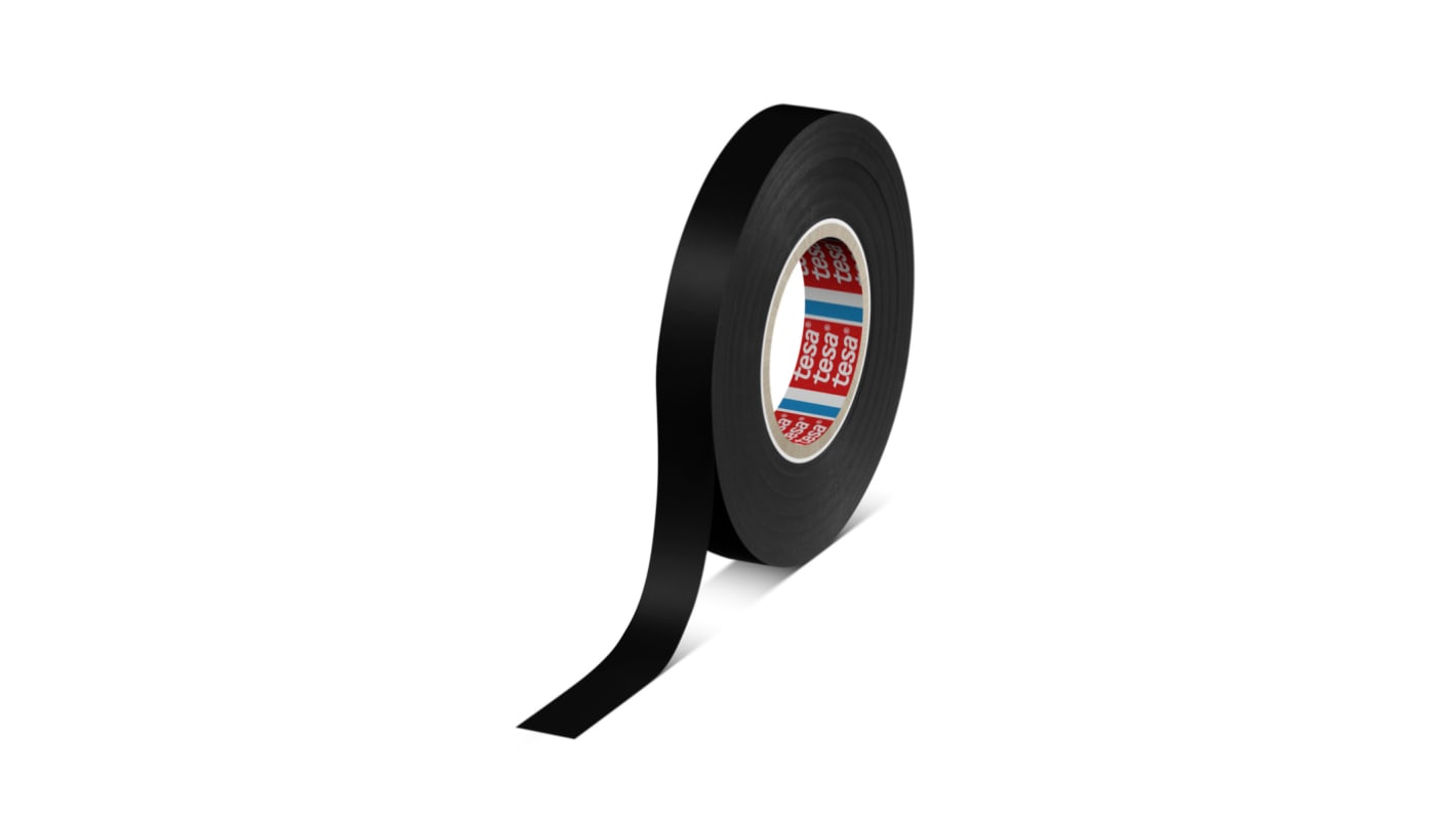 Cinta aislante de PVC de color Negro, 12mm x 33m, grosor 0.126mm