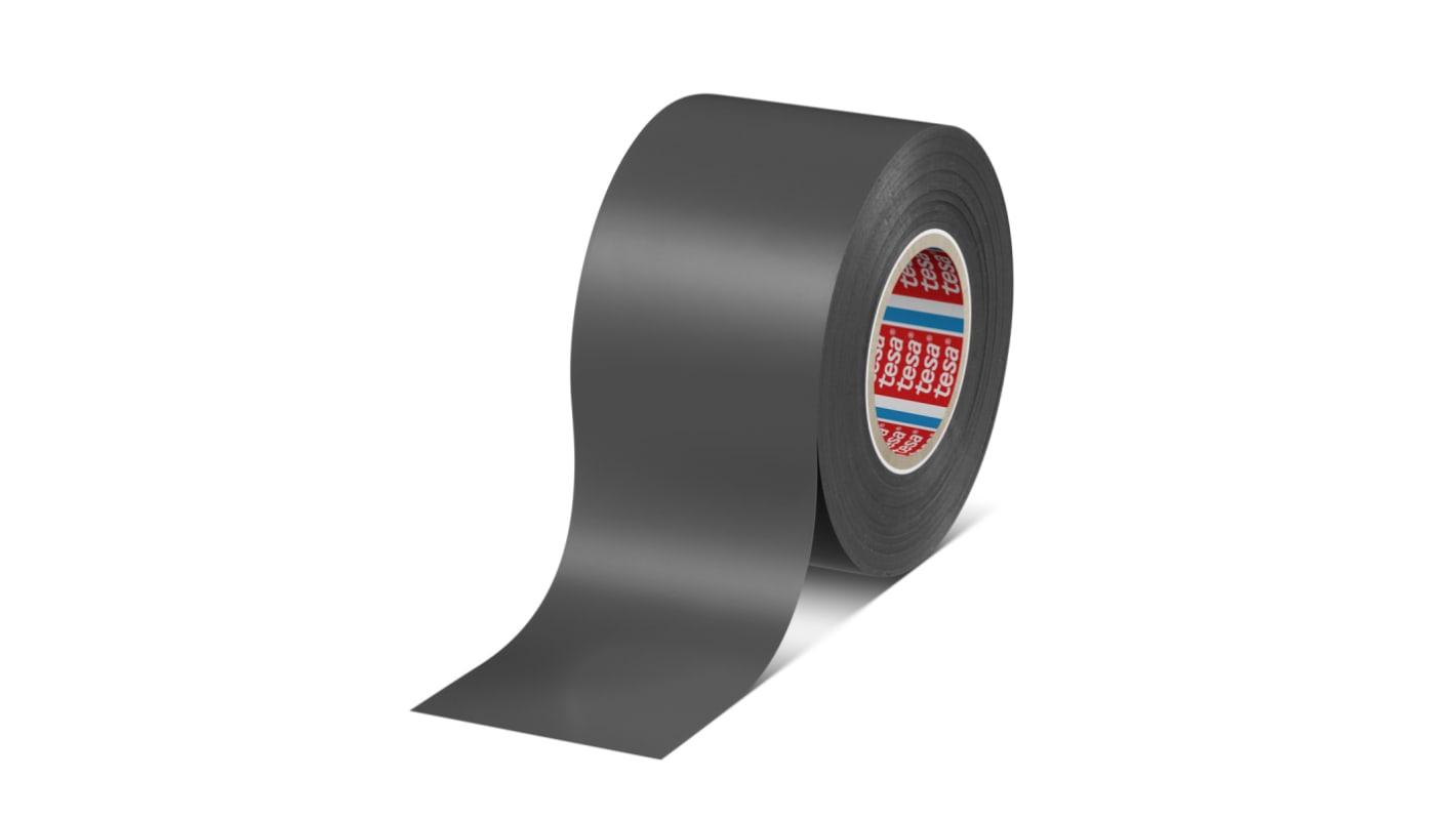 Tesa Premium Soft Grey PVC Electrical Tape, 19mm x 33m