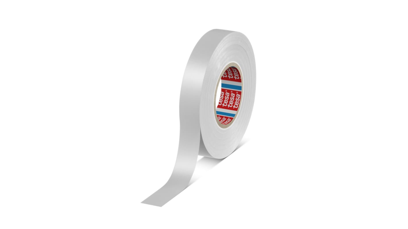 041630018892 Tesa Premium Soft Silver PVC Electrical Tape, 15mm x 33m RS