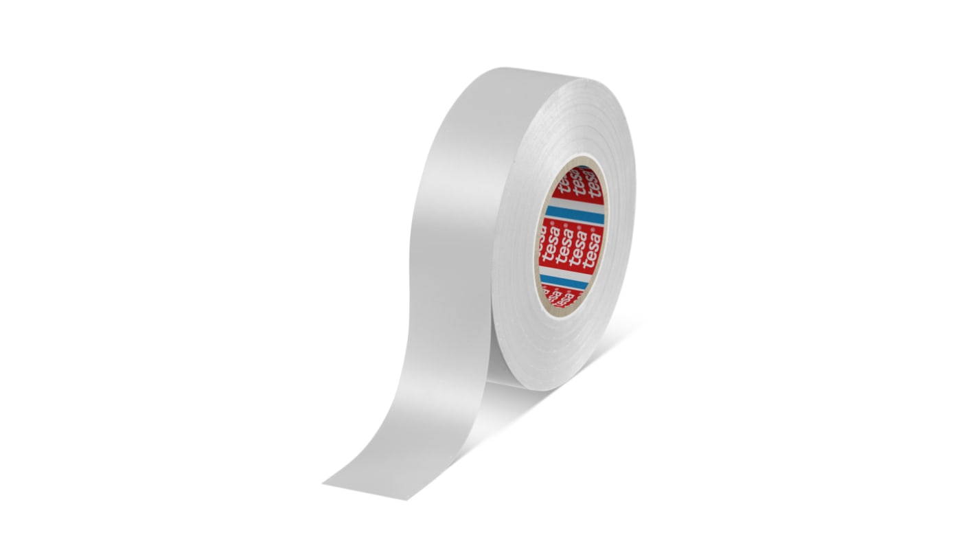 Tesa Premium Soft Silver PVC Electrical Tape, 25mm x 33m