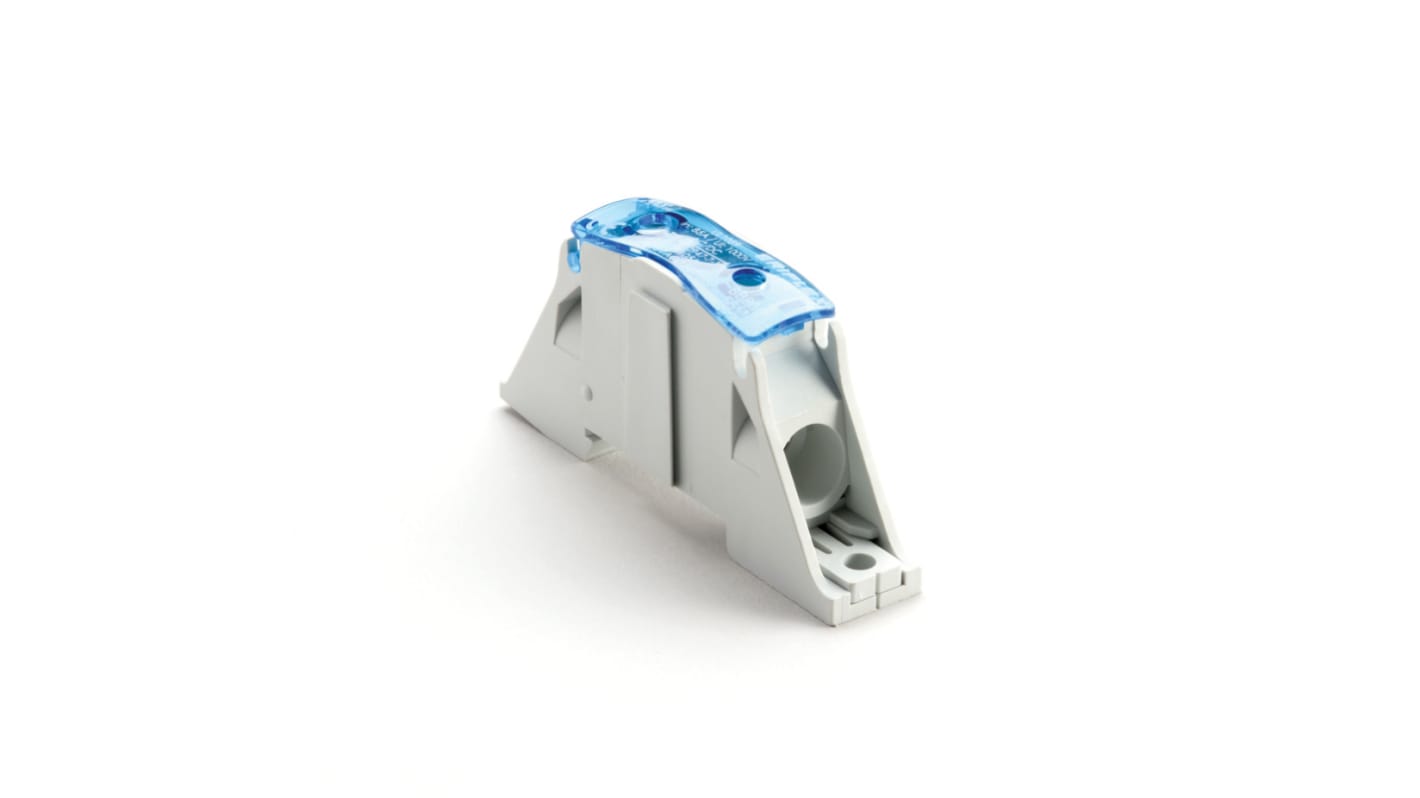 nVent ERIFLEX SB Series Terminal Block, 1-Way, 100A, 10 → 6 AWG Wire, Cage Clamp Termination