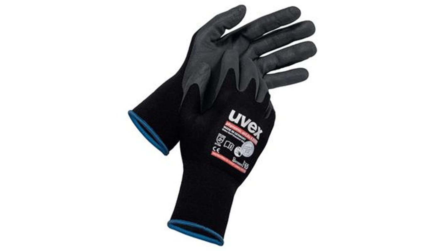 NIHON RIKOU SHUPPANKAI Phynomic airLite A ESD Black Carbon, Elastane, Polyamide Breathable Work Gloves, Size 6, Aqua