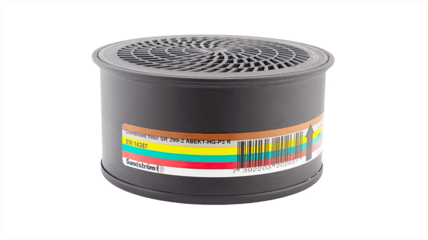 Sundstrom H02 Filter kombiniert für Halbmasken und Vollgesichtsmasken von Sundstrom