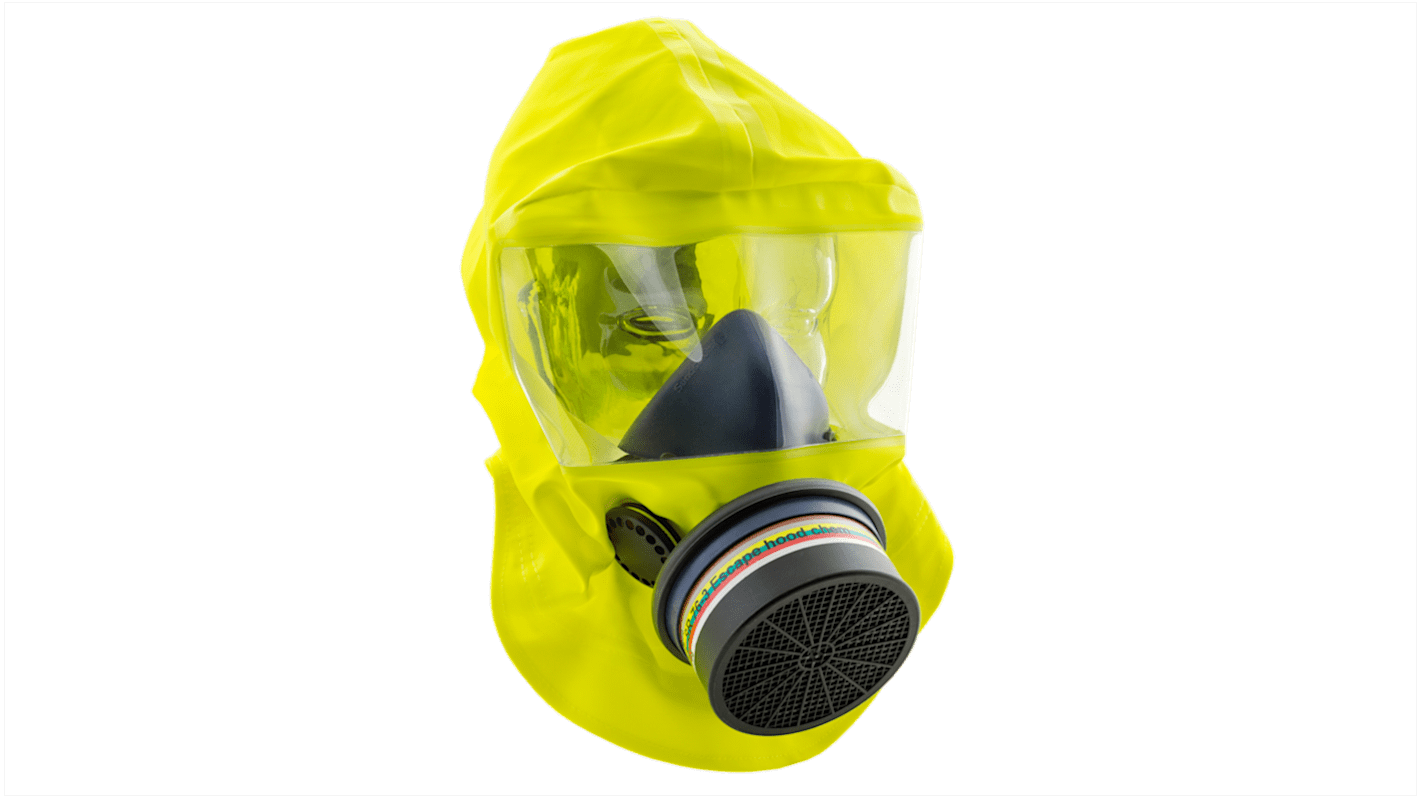 Sundstrom H15-0512 Yellow Silicone Protective Hood, Resistant to Chemical