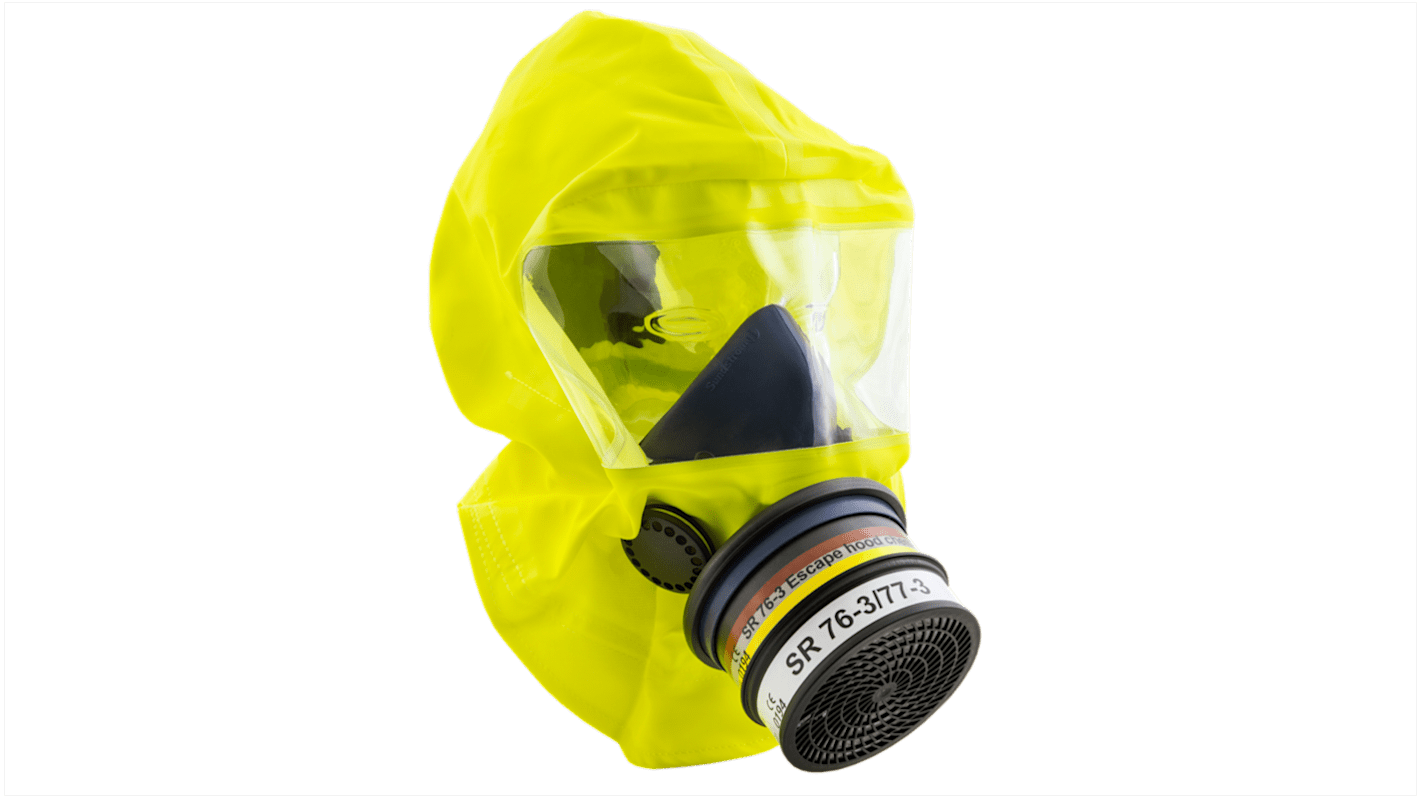 Sundstrom H15-0712 Yellow Silicone Protective Hood, Resistant to Chemical