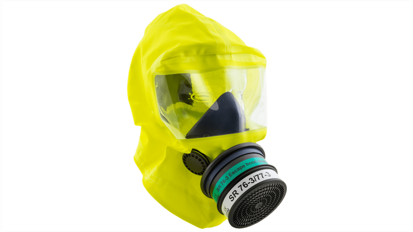 Sundstrom H15-1112 Yellow Silicone Protective Hood, Resistant to Chemical