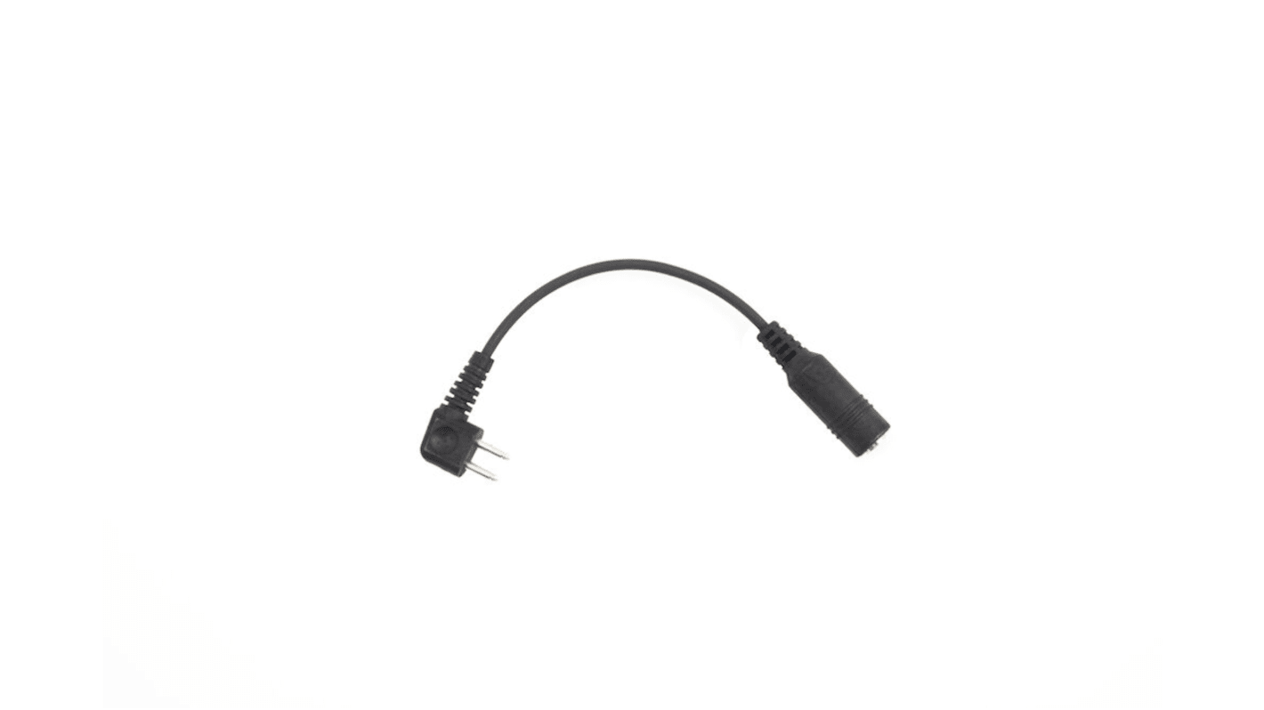 Sundstrom Kabel, A 2-poliger 2-mm-Kollektor / Stecker gerade, B 2-polige 3,5-mm-Buchse / Buchse gerade, 180mm