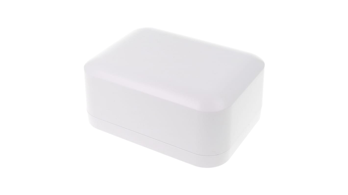 Hammond 1556 Series White ABS, Plastic General Purpose Enclosure, IP54, Flanged, White Lid, 120 x 160 x 70mm