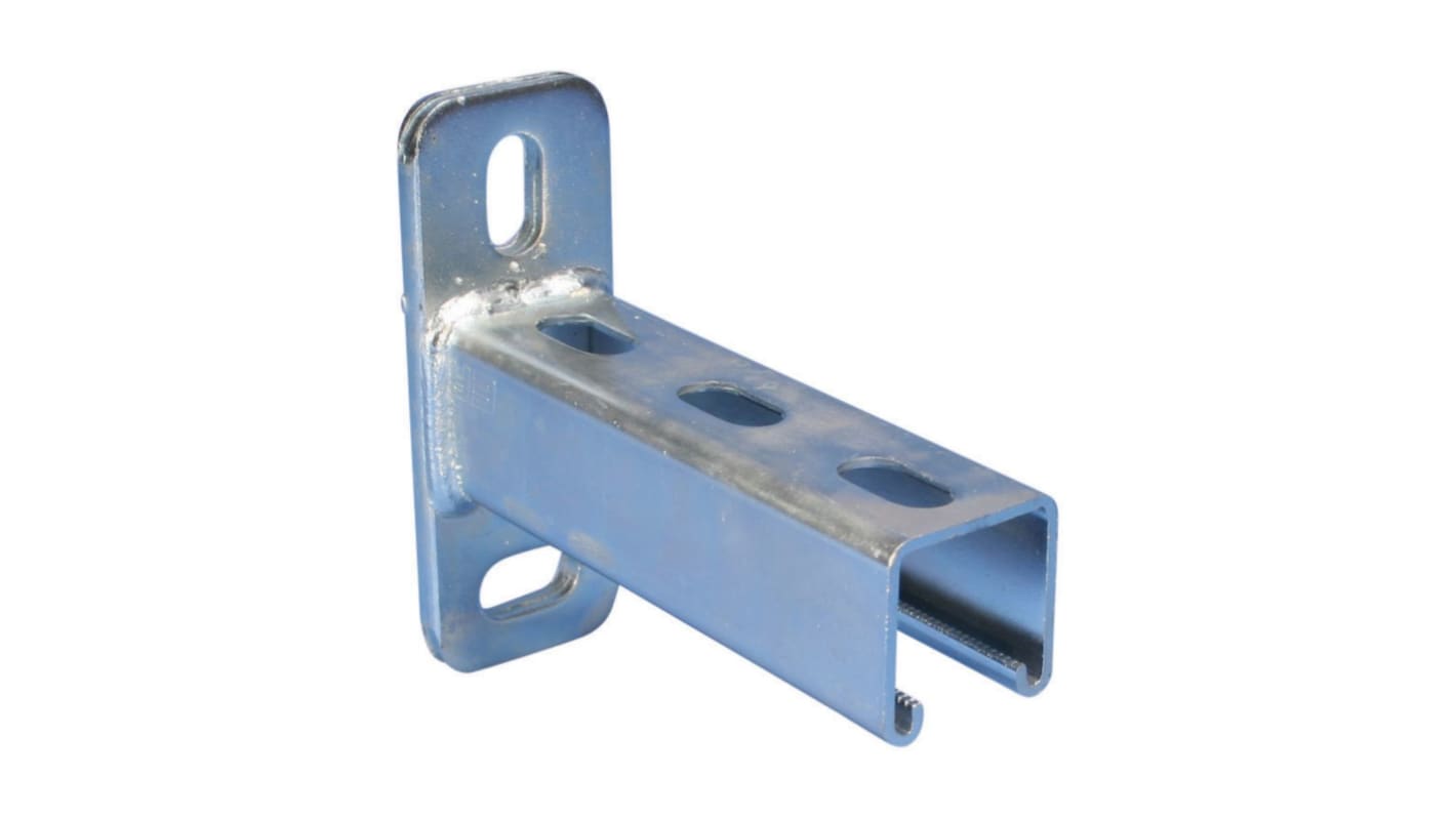 nVent CADDY Steel Slotted DIN Rail, A Compatible, 450mm x 45mm x 125mm