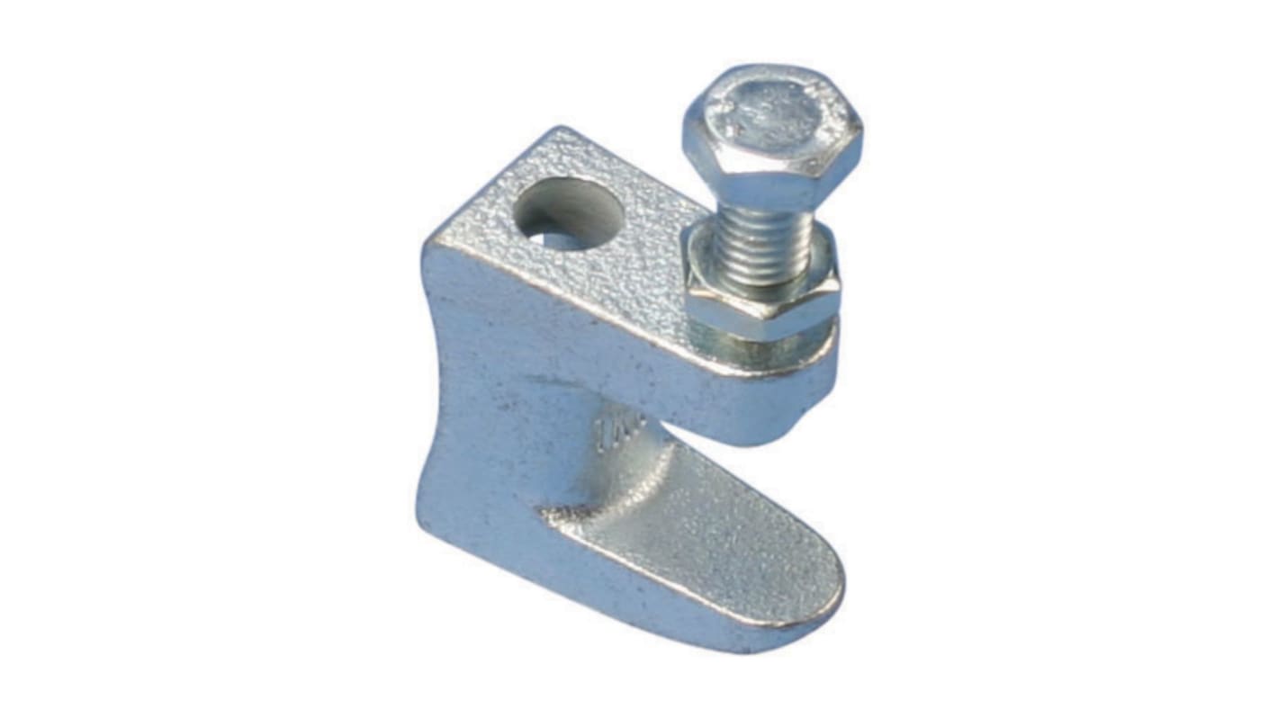 nVent CADDY Galvanised Cast Iron Beam Clamp, 254.9kg Holding Weight, Fits Channel Size 20mm
